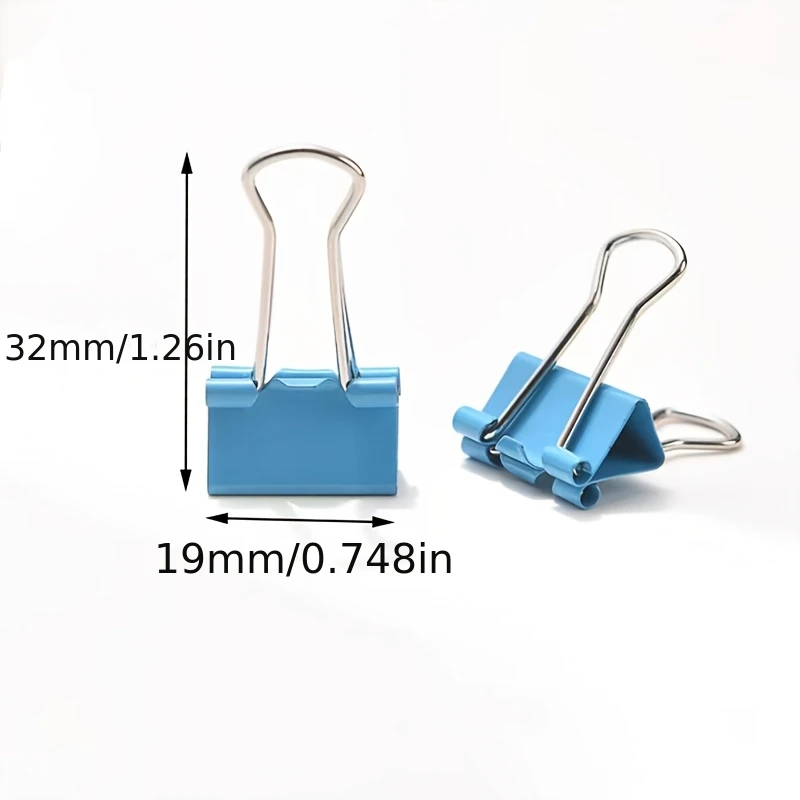 50 Pack Random Color Long Tail - Binder Clip Assorted 评论和价格